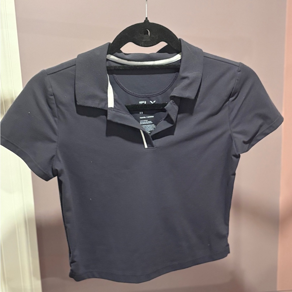 Stylish Navy Crop Top